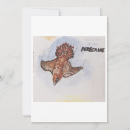 Peregrin Falcon Greeting Card Inbjudningar