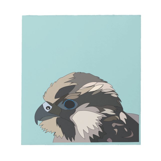 Peregrine Falcon Bird Art Anteckningsblock (Framsida)