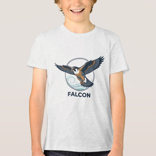 Peregrine falcon   Boys' T-Shirts (Framsida)