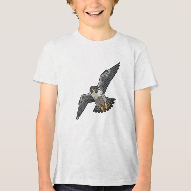 Peregrine falcon   Boys' T-Shirts (Framsida)