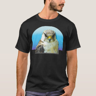 Peregrine Falcon Fågelskådning Sunset Vintage Mana T Shirt