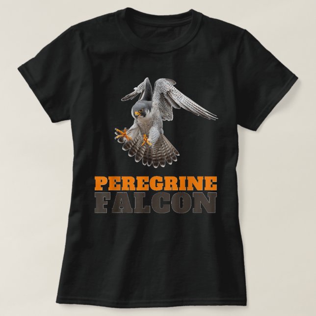 Peregrine Falcon Falco peregrinus Faucon pèlerin T Shirt (Design framsida)