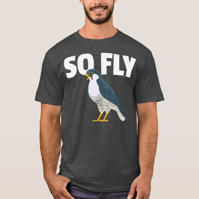 Peregrine Falcon Gift for a Birdwatcher T Shirt (Framsida)