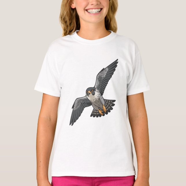 Peregrine falcon  Girls' T-Shirts (Framsida)