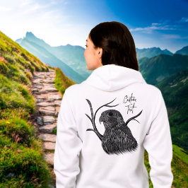 Peregrine Falcon i Träd Grenar med handskrift T Shirt