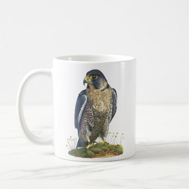 Peregrine Falcon Kaffemugg (Vänster)
