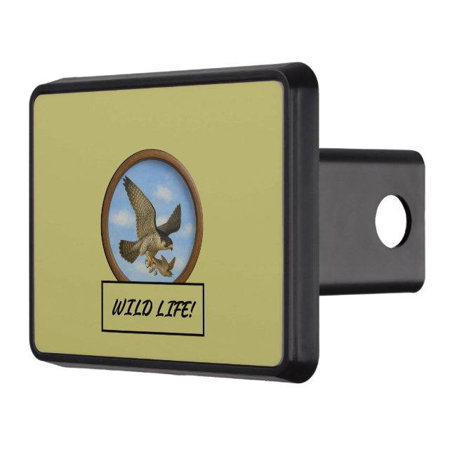Peregrine Falcon Mörk Khaki Lastbil Hitch Cover Dragkroksskydd (Vänster)