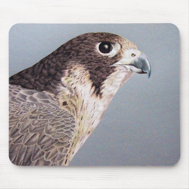Peregrine Falcon Mousepad Musmatta (Framsidan)