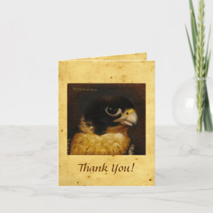 Peregrine Falcon on Parchment - Tackkort
