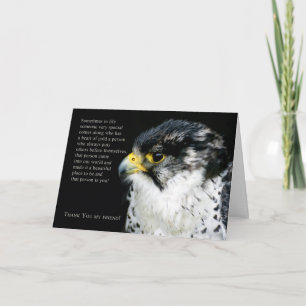 Peregrine Falcon Tack Friend-hälsningskort Kort