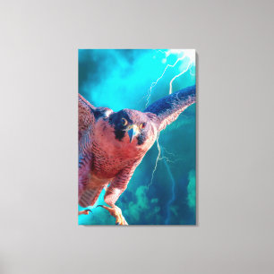 Peregrine Falcon VINGAR of MERCURY Canvastryck
