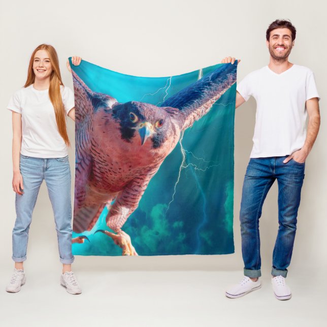 Peregrine Falcon VINGAR of MERCURY Fleecefilt (På plats)