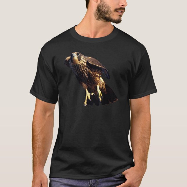 PEREGRINE FALCON Wildlife Raptor Shirt Collection T Shirt (Framsida)