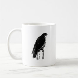 Peregrine falk (illustrationen) kaffemugg