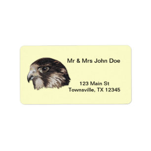 Peregrine Faux Embroidery Adressetikett