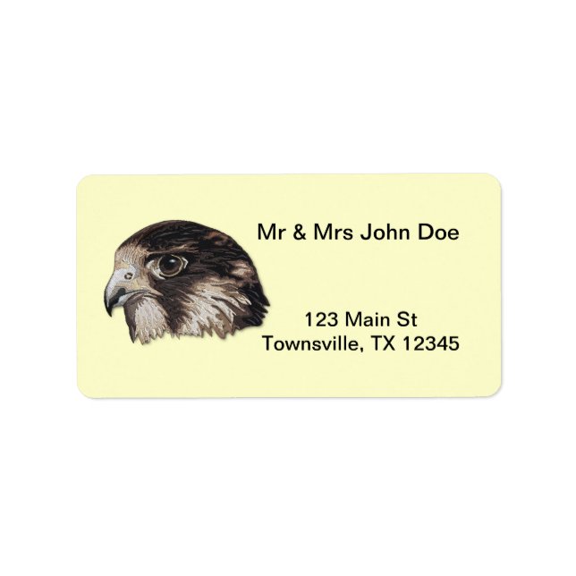 Peregrine Faux Embroidery Adressetikett (Framsidan)