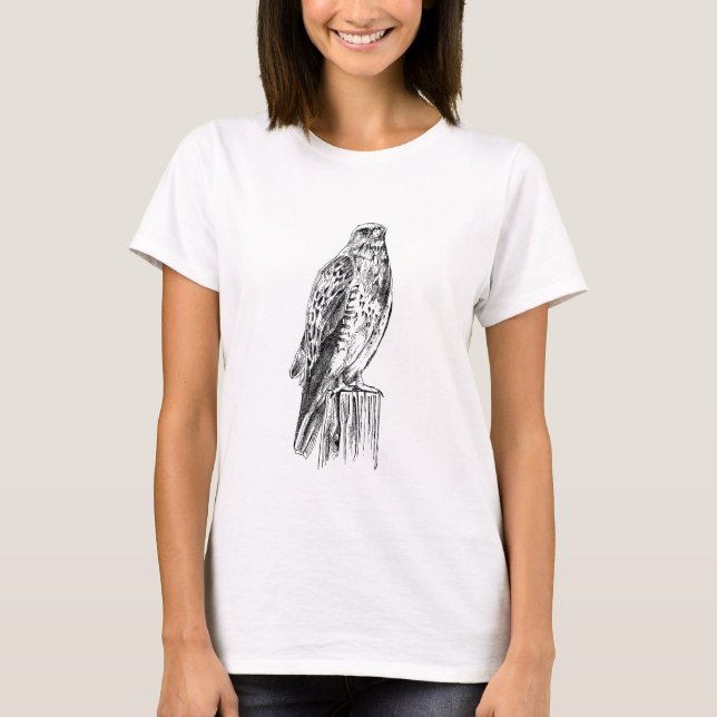 Peregrinefalk Kvinnors T-Shirts (Framsida)