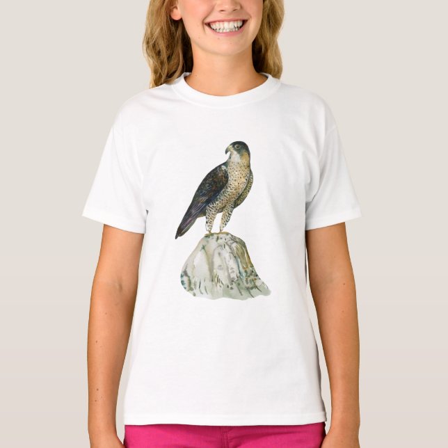 Peregrinefalk T-shirts för tjejer (Framsida)