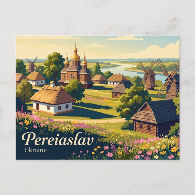 Pereiaslav Ukraina Vykort (Framsida)