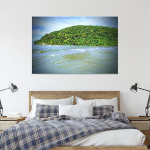 Perequê Beach Guarujá Brasilien Canvastryck