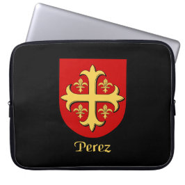 Perez Family Shield Electronics Bag Laptop Sleeve