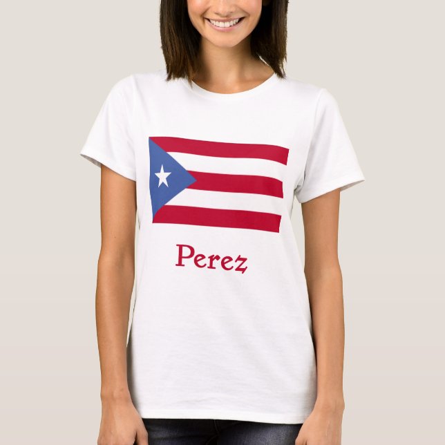 Perez Puerto Rican flagga Tröja (Framsida)