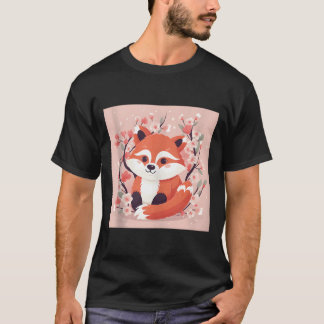 Perfect Addition To Your Red Panda And Cherry Blos T Shirt