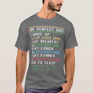 Perfect Day Gamer Gifts foreen Boys Video Games re T Shirt