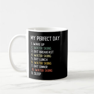 Perfect Day Water Skiing Shirts Men Boys Teen Wate Kaffemugg