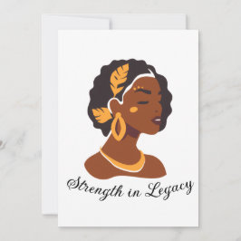 Perfect for Black History Month 2026 celebration  Inbjudningar