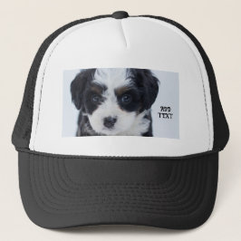 Perfect for Dog Puppy Lovers Black and White-Cap  Keps