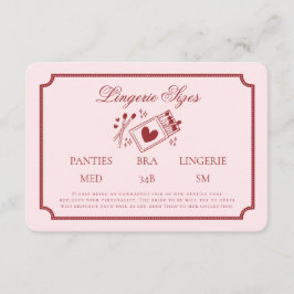 Perfect Match Made in Heaven Pink Lingerie Sizes Tilläggskort