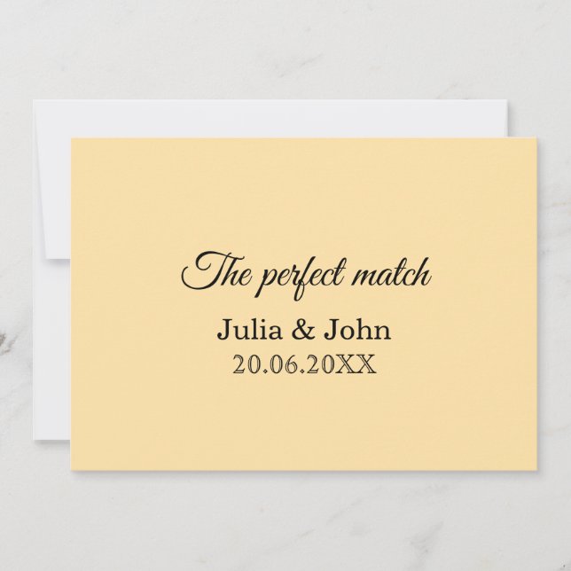 Perfect Match Wedding Matchbox – Premium Edition Inbjudningar (Framsida)