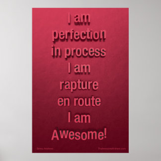 ’PERFECTION’ Fantastisk Poster (konfidens)