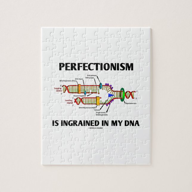 Perfectionism är inrotad i min DNA (humorn) Pussel (Vertikal)