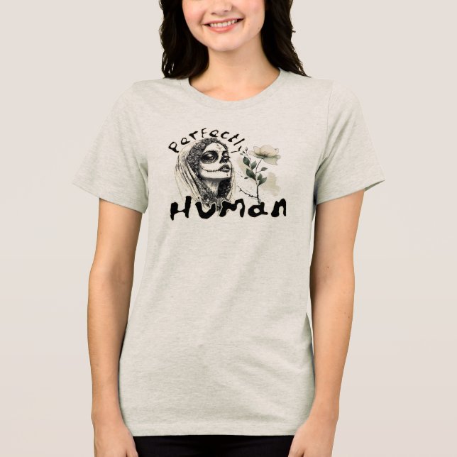 Perfectly Human – Emotional Imperfection Art T Shirt (Framsida)