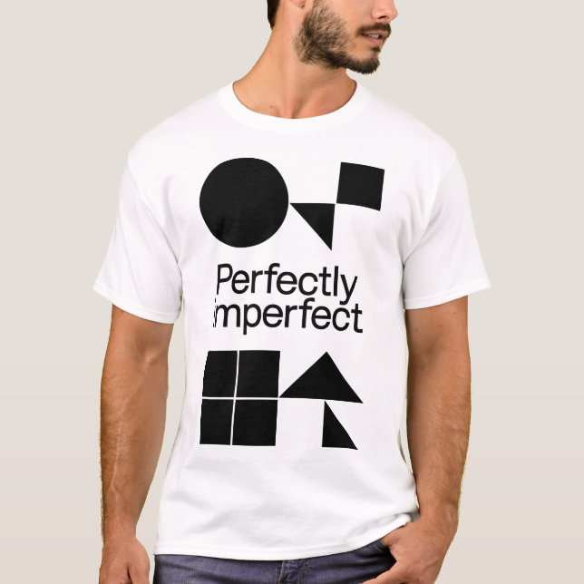 Perfectly Imperfect - Geometric Harmony T Shirt (Framsida)