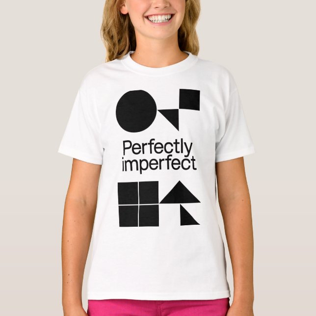 Perfectly Imperfect - Geometric Harmony T Shirt (Framsida)