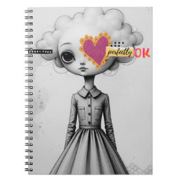 Perfectly Ok Portrait Notebook Journal Anteckningsbok