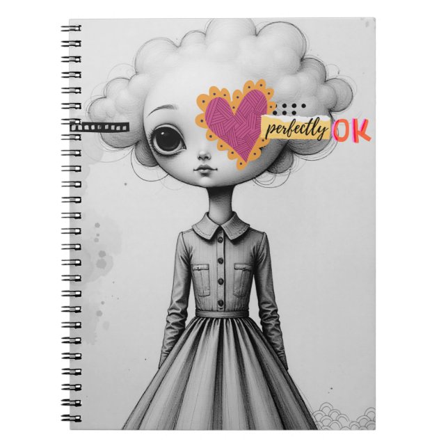 Perfectly Ok Portrait Notebook Journal Anteckningsbok (Framsidan)