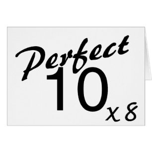 Perfekt 10 x8 hälsningskort