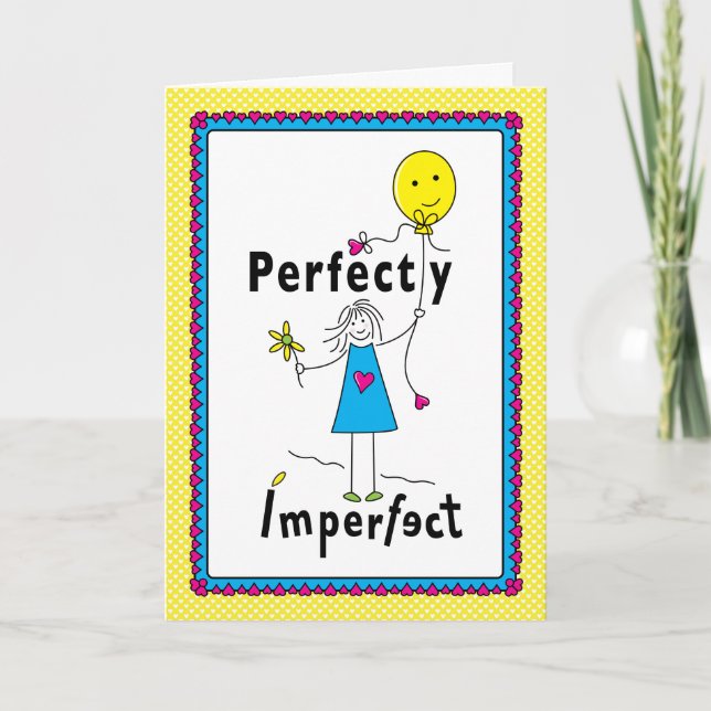 Perfekt 1_Greeting Card 5"x7" Kort (Framsida)