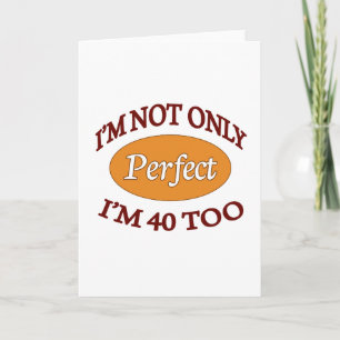 Perfekt 40 år gammal kort