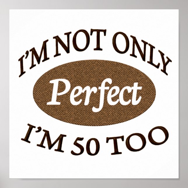 Perfekt 50 år gammal poster (Framsidan)