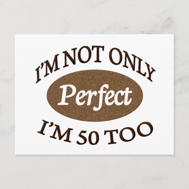 Perfekt 50 år gammal vykort (Framsida)