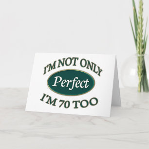 Perfekt 70 år gammal kort