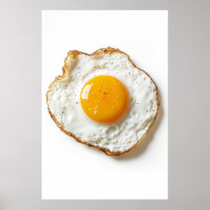 Perfekt Ägg med Crisp Kant och Golden Yo Poster