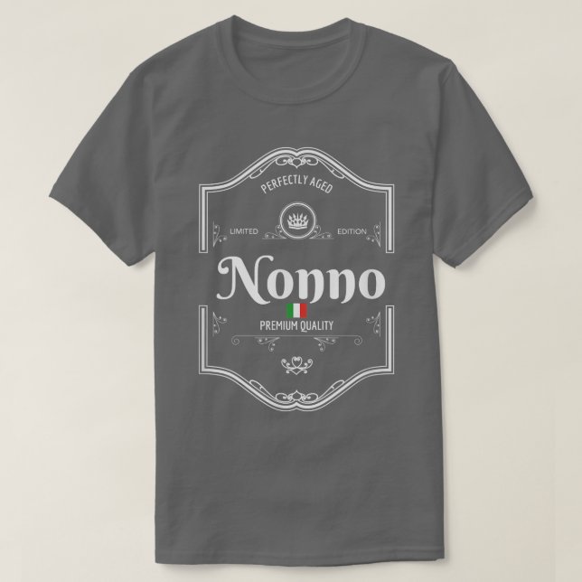 Perfekt Åldras Quality Italy Nonno  T Shirt (Design framsida)
