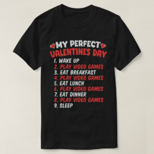 Perfekt Alla Hjärtans Dag Spela Roliga Videospel T Shirt