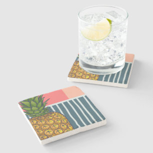 Perfekt ananas vibrerande design stenunderlägg